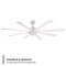 Modern Forms Fans Size Matters Indoor or Outdoor Smart Ceiling Fan 2700-3000-4000-5000K LED in Matte White FR-W2403-65L-MW - alternate 3